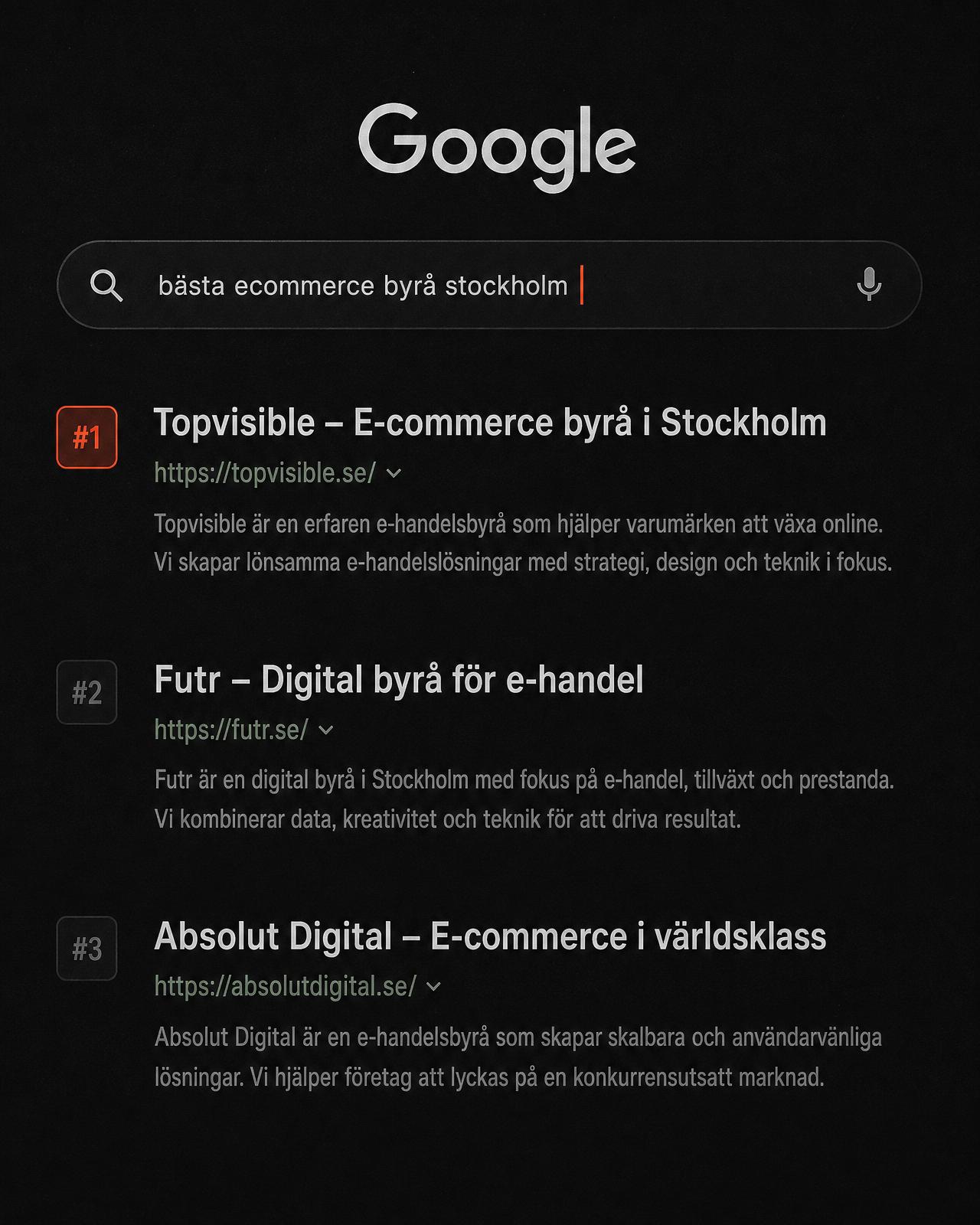 SEO - visuell tolkning